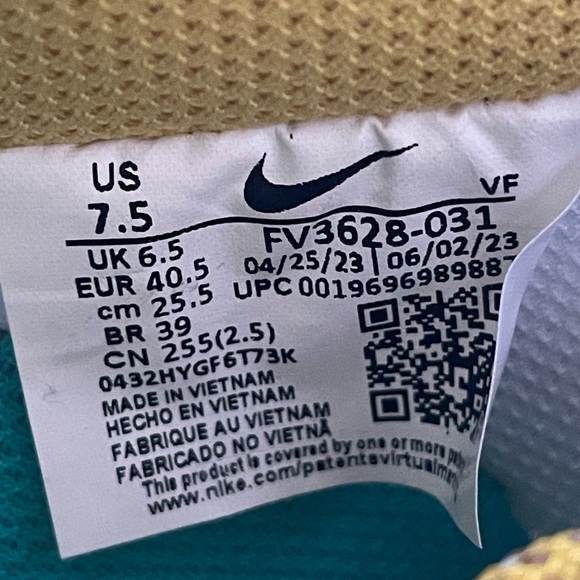 Nike Air Force 1 Premium Low Light Bone Cargo Khaki Women's Size 9 FV3628-031 - Picture 8 of 10